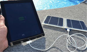 charging an iPad with solar