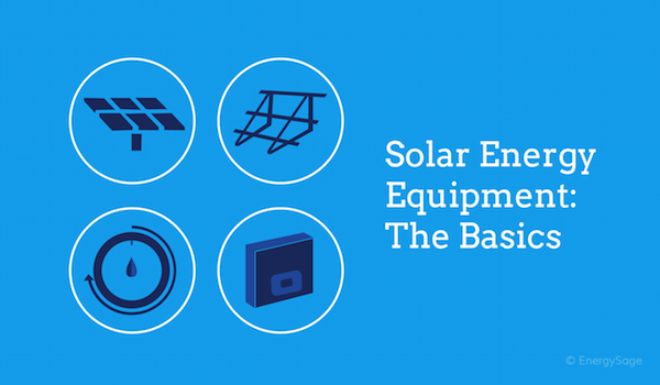 solar equipment for a solar panel system