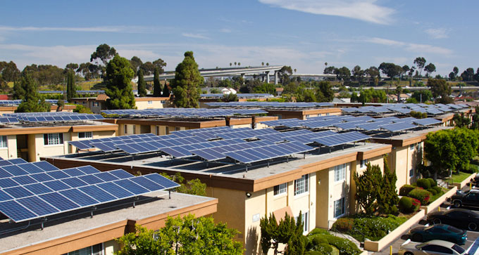 solar panels in california